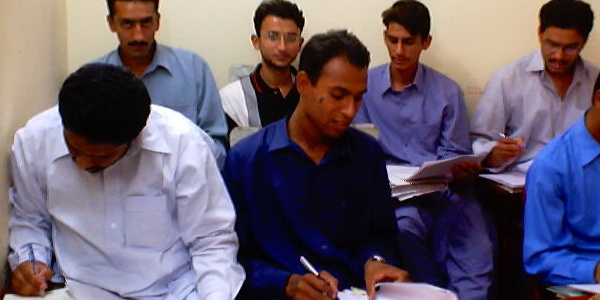 BZU MBA class solving quiz